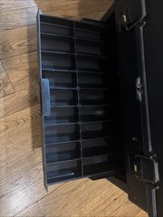 Vintage Plano Phantom Pro Tackle Box Fishing Black Rare 4 Drawer Complete