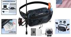 3600 Utility Waterproof Tackle Bag – Adjustable BaitSpace Fanny Pack for Anglers