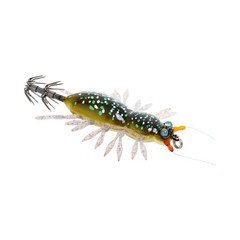 UV Glow Squid Jig EGI Lure 5.5cm 8.9g Slow Sinking Hook for Night Sea Fishing