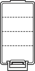 Outdoors 4510 Super Half Satchel Soft Bait Organizer 15X8X6.25-Inch
