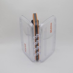 Waterproof Fly Fishing Box Nymphs Streamers Grey Foam Insert 7.3×4.5×1.6 In