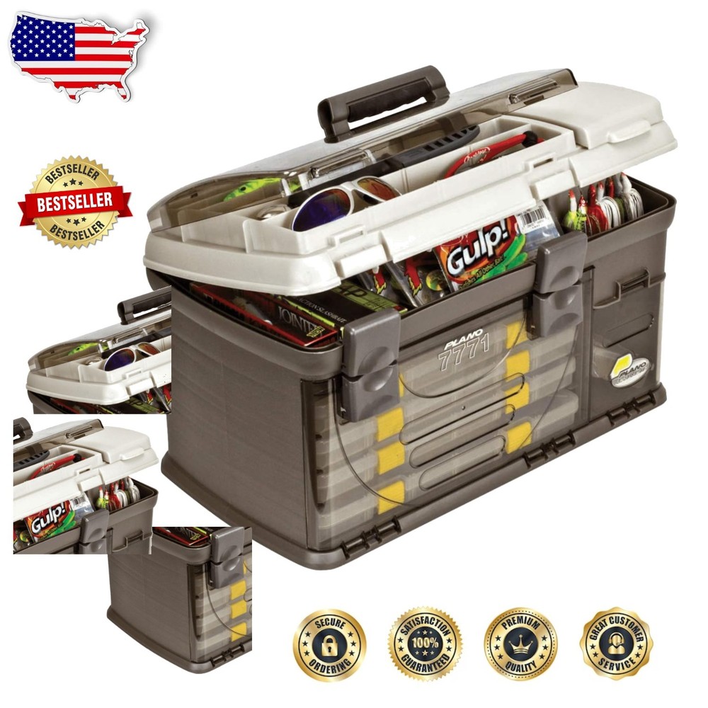 Plano 7771 Tackle Box | Guide Series | 4 Boxes & Spinnerbait Racks | Water R…