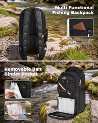 Fishing Tackle Bag Backpack MATEIN Waterproof Cooler Sling Bag