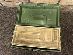 Vtg 70s 80s Tackle Box Plano Sporting Goods Fishing Equipment, Dirty & Old