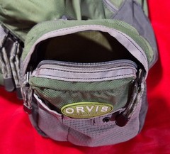 ORVIS Olive/Gray Sling Pack Fly Fishing Shoulder Bag— One Strap Crossbody Pack