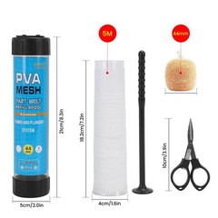 Fishing Bait PVA Mesh Refill Spool With Foldable Scissors Fishing Tackle Ba GJYA