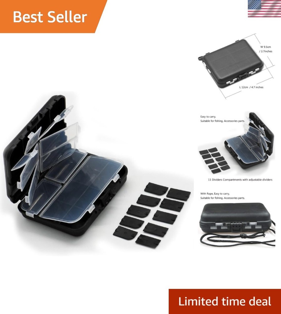 Durable 4-Pack Fishing Bait Storage Box – Lightweight & Waterproof Design