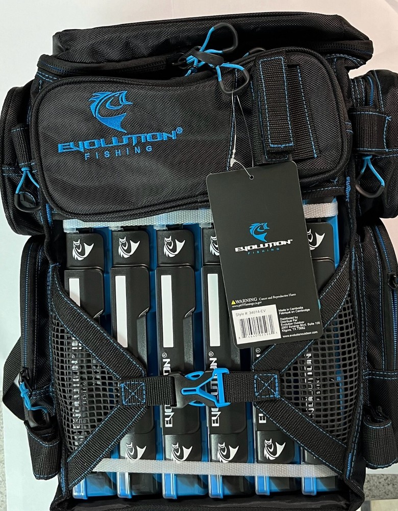 Evolution Fishing Drift Series 3600 Tackle Backpack with QuikLatch System *NEW