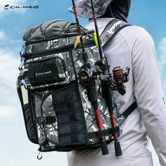 Calamus 13.4″ x 17.7″ x 9.8″, Black Camo With (4) 3600 Tackle Boxes