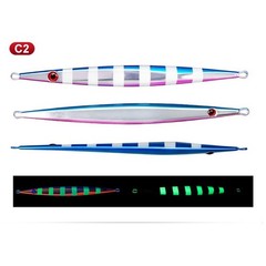 Fast Sinking UV Glow Jig Lure 150/200/300/400g for Tuna and For Snapper