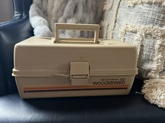 Vintage Sportfisher 52 Woodstream Tackle Fish Box Two Tier
