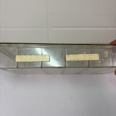 VTG Clear Plastic 11″x7″x2″ Storage Tray for electronic parts repair Used