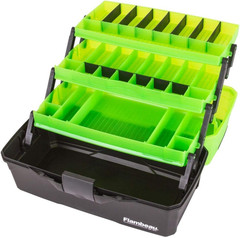 Outdoors 6383FG 3-Tray Classic Tray Tackle Box, Portable Tackle Organizer, Frost