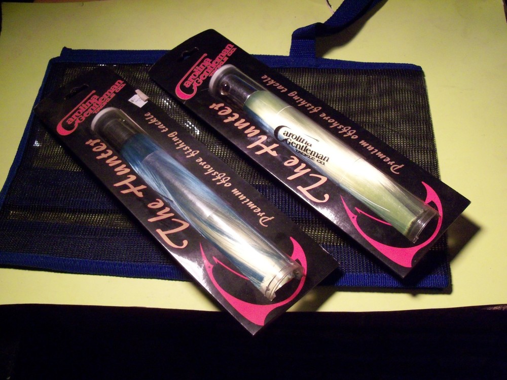 2 PK CAROLINA GENTLEMAN TROLLING LURE W/BLUE Fishing Lure Tackle Bag POUCH L11