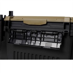 Tackle Box 11L 2 Layer Fishing Tackle Fishing Storage w/ Rod Holder & Cup Holder
