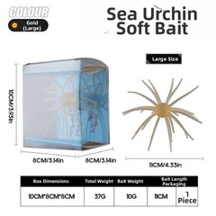 Floating Urchin Lure 11cm 10g for Bass Trout Fishing with Minimal Rod Twitching