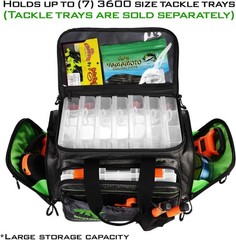 Saltwater Resistant Fishing Tackle Bag | 16.7L Capacity, 12 Compartments