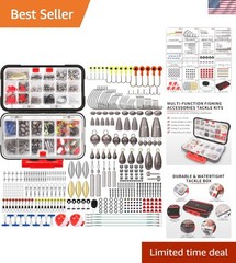 Complete Fishing Tackle Accessories Set – 408 Pieces for All Anglers & Waters