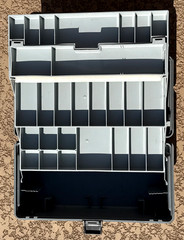 Vintage Flambeau Action Center 198O’s 3 Tray Gray Tackle Box