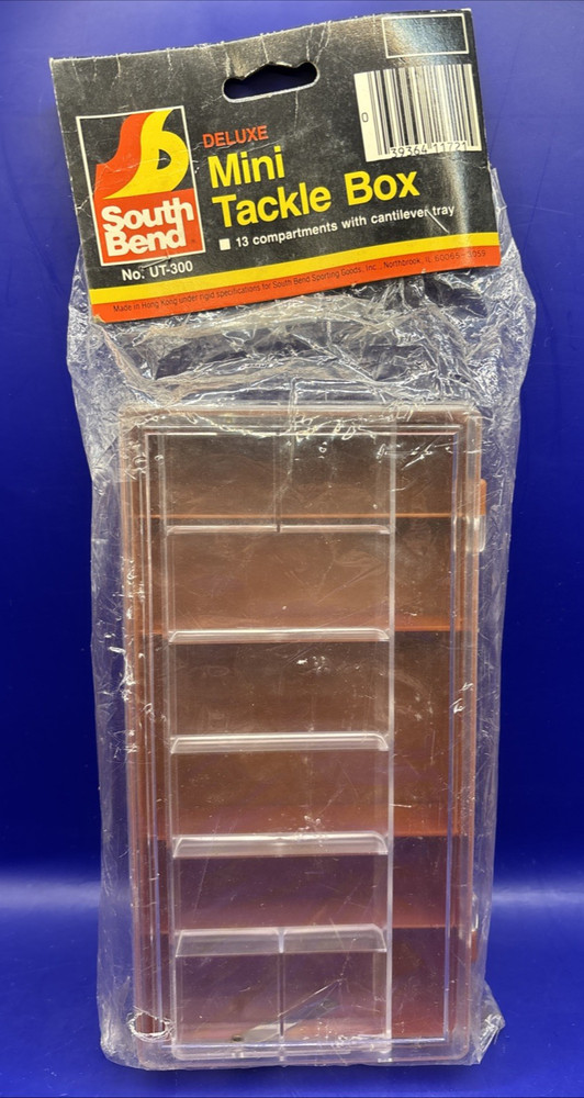 VTG South Bend UT-300 Deluxe Mini Tackle Box w/ 13 Compartments- NIP- Hong Kong