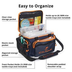 Fishing Tackle Bags – Fishing Bags for Saltwater or Freshwater Fishing – Rip-…