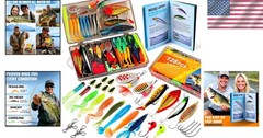 Portable 128-Piece Fishing Lures Kit with Comprehensive Tackle Box for Anglers