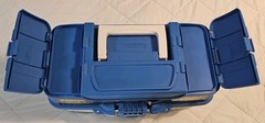 Plano Molding Co 620304 3 Tray Blue & White Tackle Box.