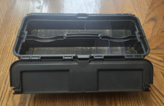 Compact Akro-Mils Tool Box Case Tackle Box (2-Layer) Dark Gray USED