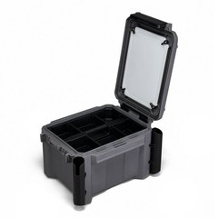Plano GoNow Freshwater Fish Kit, Waterproof Field Box with Rod Holders, Charcoal