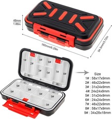 Compact Waterproof Fishing Tackle Box with 16 Compartments – Ideal for Anglers