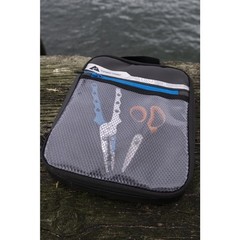 Saltwater Fishing Tackle Storage Bait Binder Resealable Bags Black Polyester