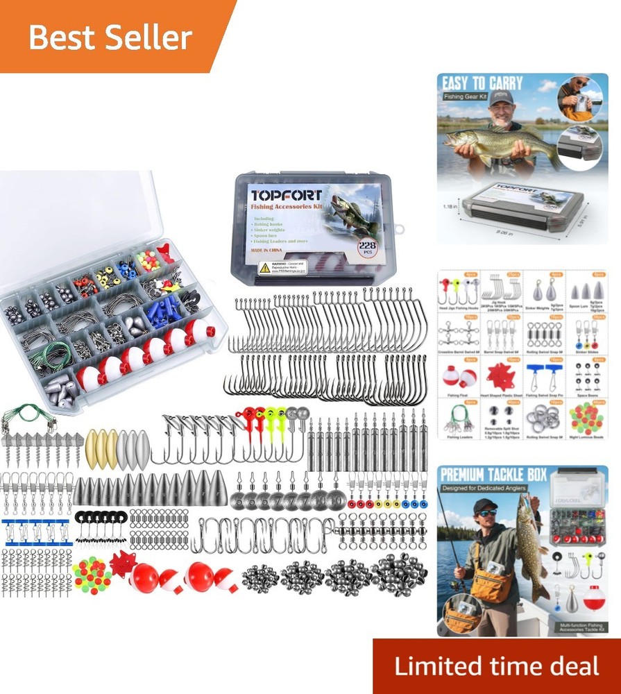Corrosion-Resistant Fishing Kit with 187 Pieces: Your Complete Tackle Solution