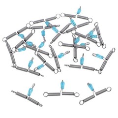 20Pcs Reusable Silicone Fishing Accessories Anti-Tangle Line Spacer Silver