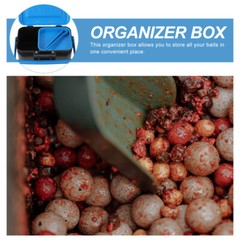 2 Pcs Bait Pucks for Fishing Accessories Red Worm Box Tackle Container