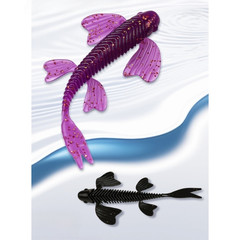 Floating Soft Lure for Bass Fishing 30PCS with Sequins and Shrimp Scent