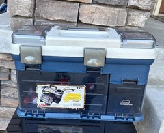 Plano 7271 Tackle Box Model Series Missing Trays Assorted Tackle Rapala Fishing
