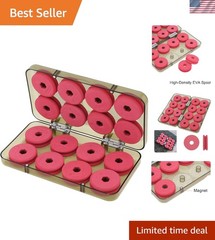 16-Piece Fishing Foam Spools & Organizer Board – Tangle-Free Fishing Essentials