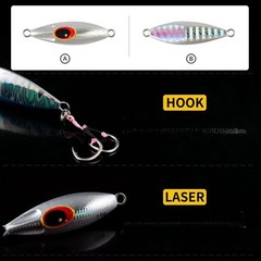 Slow Jig Lure for Tuna Mackerel Seabass 40g 60g Iron Plate Construction
