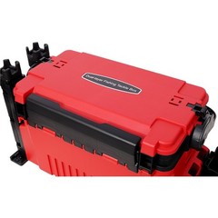Dual-layer Fishing Tackle Box Large Storage Fishing Box W/ Rod Holde, Cup Holder