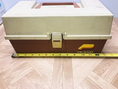 Plano Molding Co. Model 2200 2 Tray Tackle Box Vintage Fishing Gear