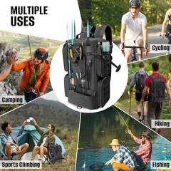 Fishing Tackle Backpack 20L Rod Holder Water Resistant LIWSHWZ