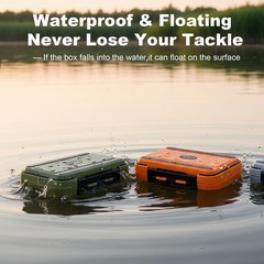 Small Tackle Box Organizer 3 Pack, Mini Portable Waterproof Fishing Lure Boxe…