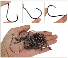 200Pcs/Box（Size:10/0… to…1/0 Strong Octopus Fishing Hooks, Forged Ste