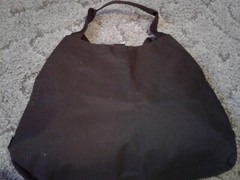 LARGE BLACK MERCURY LOGO BLACK LADIES CANVAS PURSE BAG.NEW.
