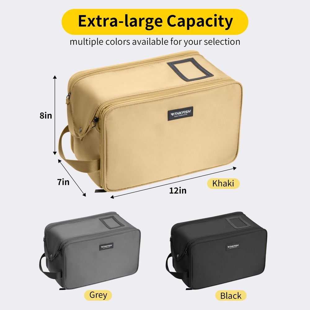 Soft Plastic Bait Storage Water Resistant Clear Sleeves Tackle Bag for Lure Hook