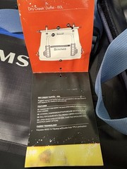 Simms Dry Creek Duffel S 60L Waterproof Bag Admiral Blue NWT Roll Top