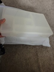 11x8x2 StowAway Storage Utility Box with Compartments…