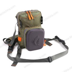 High Quality Polyester Green Molded Front Chest Pack for Fly Fishing