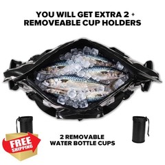 MORXPLOR Fish Cooler Bag Black 26x18x9