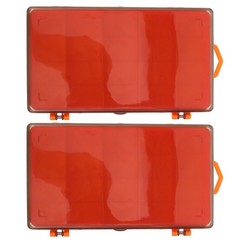2 Pcs Fishing Lure Storage Bait Organizer Container Tackle Accessories